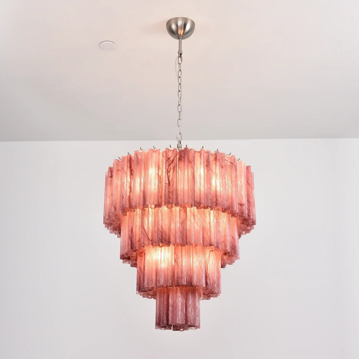 Addis Star-Shaped Glass Tubes Chandelier – Glass detail 89