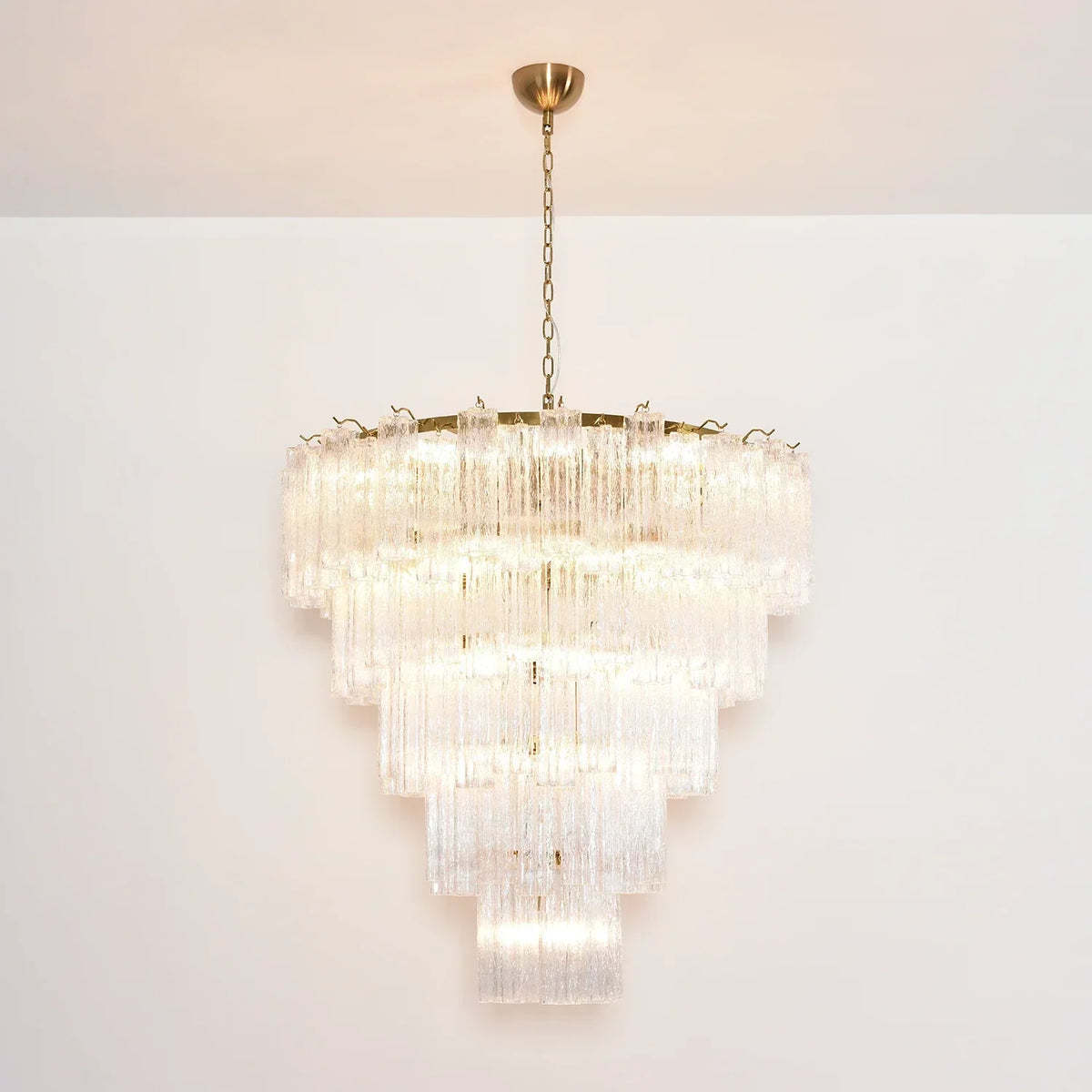 Addis Star-Shaped Glass Tubes Chandelier – Glass detail 93