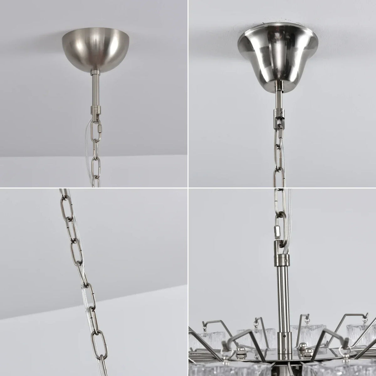 Addis Star-Shaped Glass Tubes Chandelier – Glass detail 56