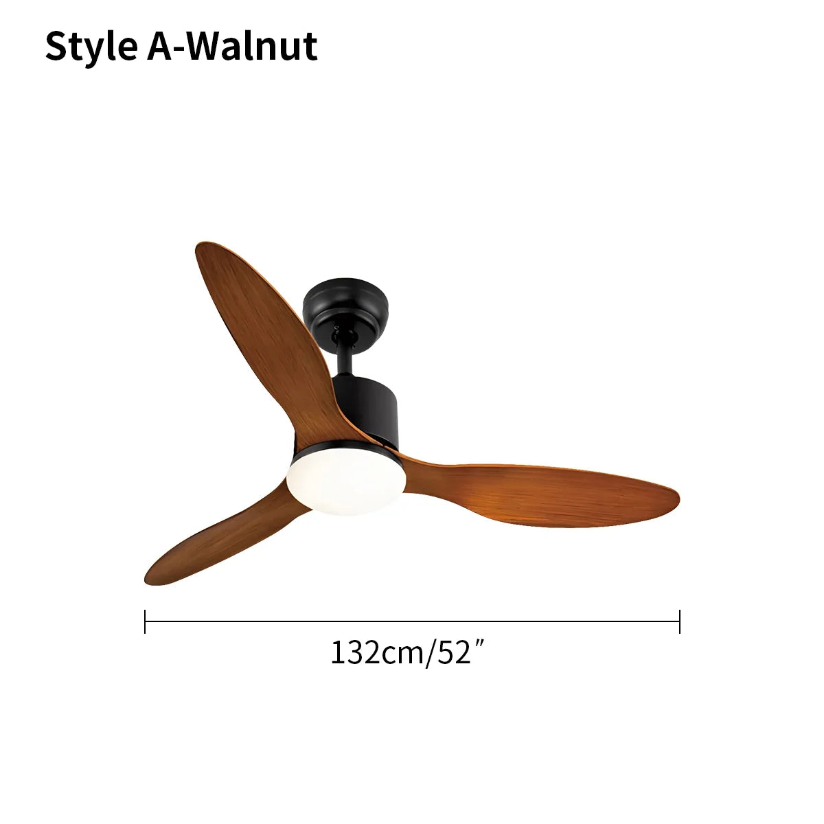 3 Blade Modern Ceiling Fan with Light – detail 4