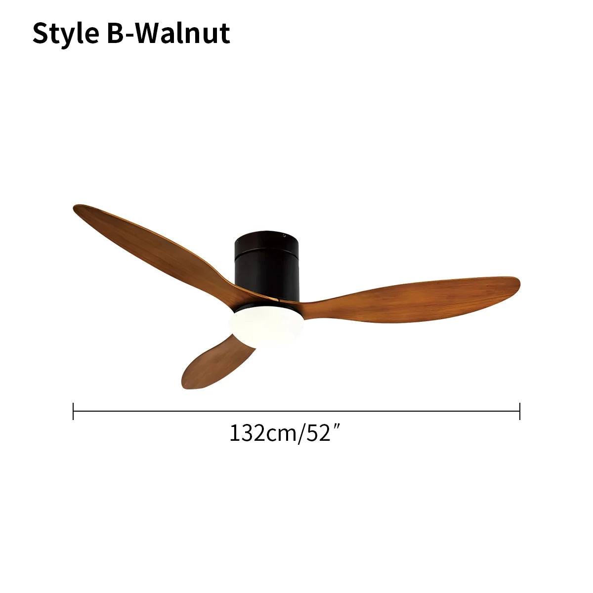 3 Blade Modern Ceiling Fan with Light – detail 9