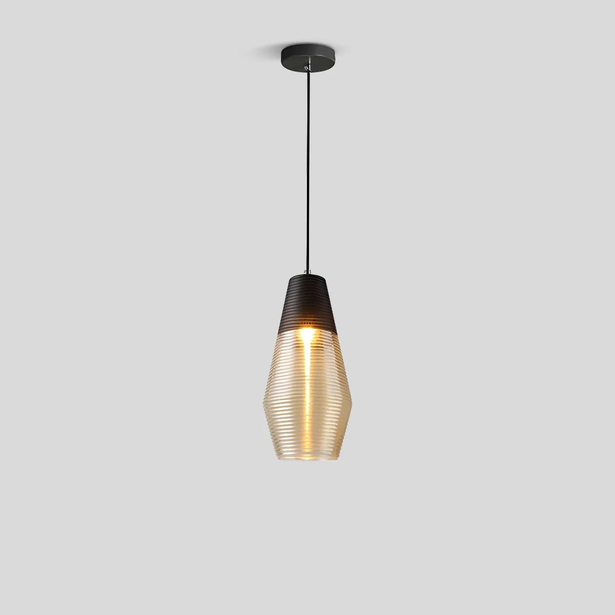Industrial Style Glass Pendant Light for Kitchen – Glass detail 6