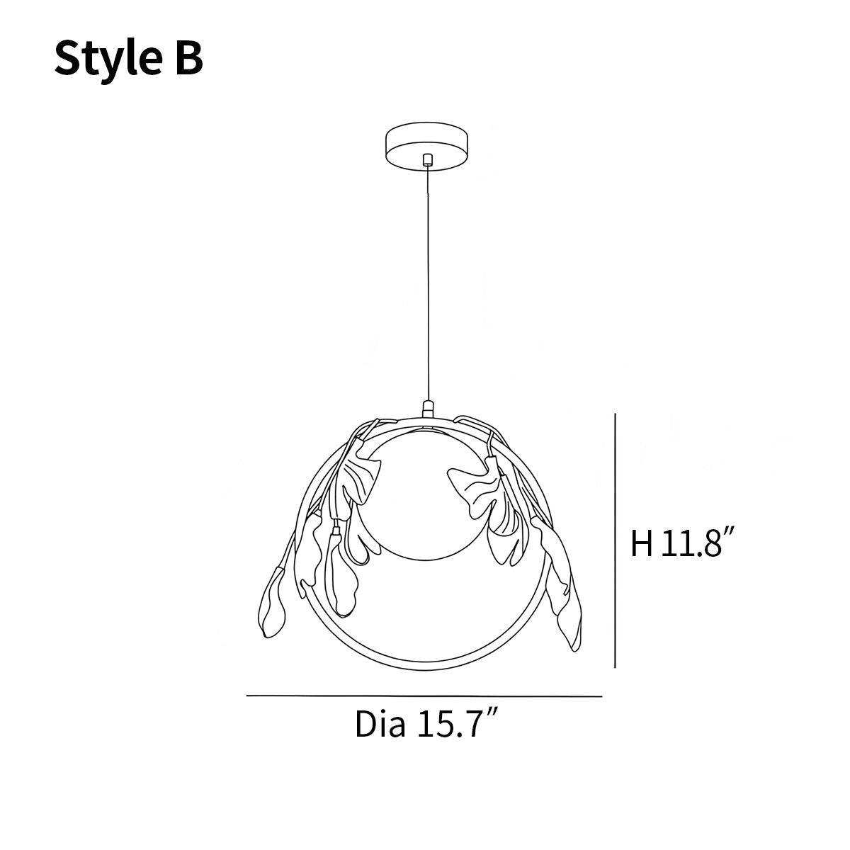 Ginkgo Pendant Lamp for Dining Table – detail 9
