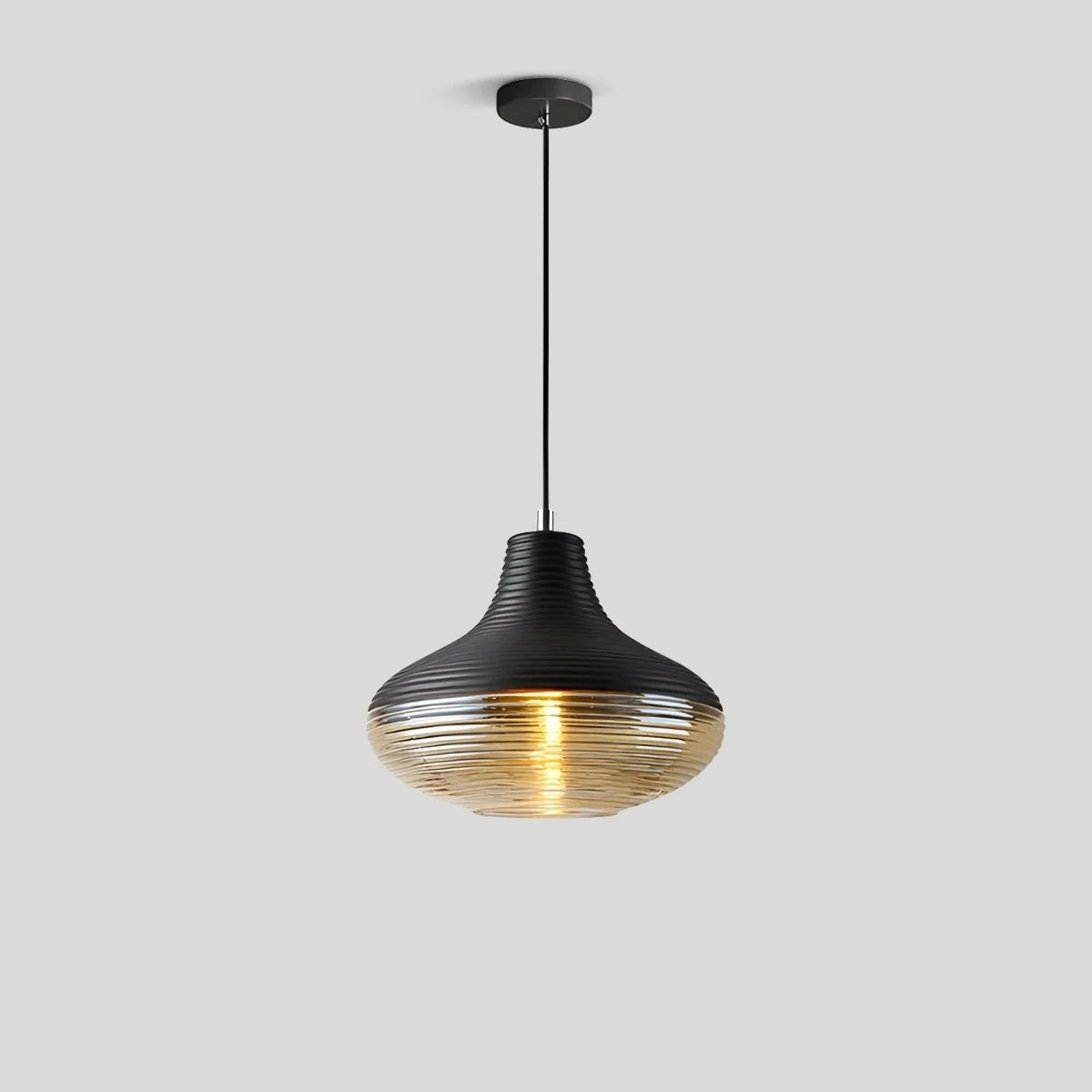 Industrial Style Glass Pendant Light for Kitchen – Glass detail 10