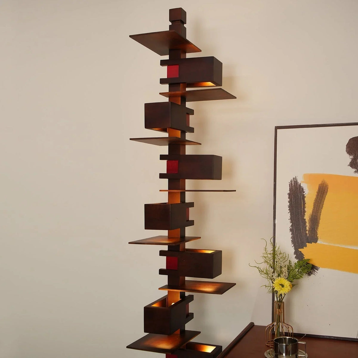 Stacking Wood Floor Lamp – Wood detail 11