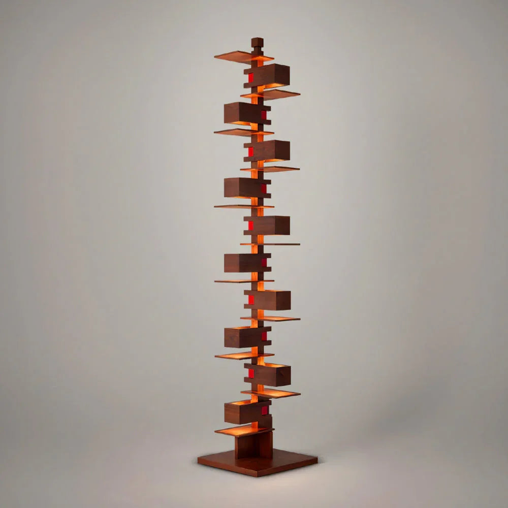 Stacking Wood Floor Lamp – Wood detail 30