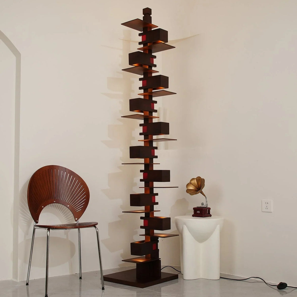 Stacking Wood Floor Lamp – Wood detail 7