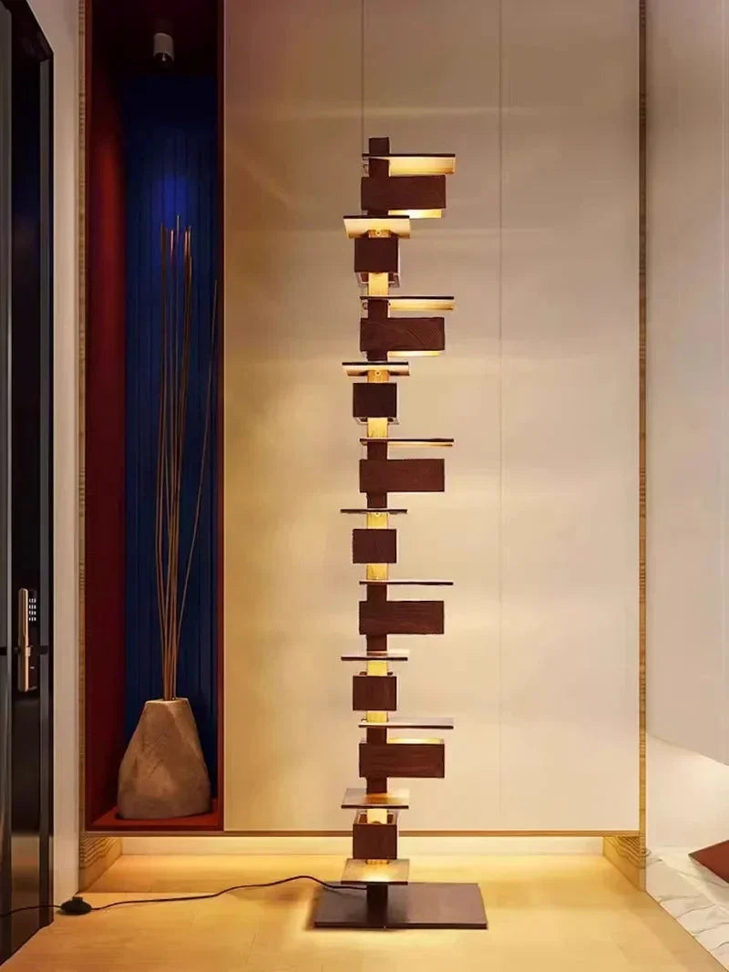 Stacking Wood Floor Lamp – Wood detail 13