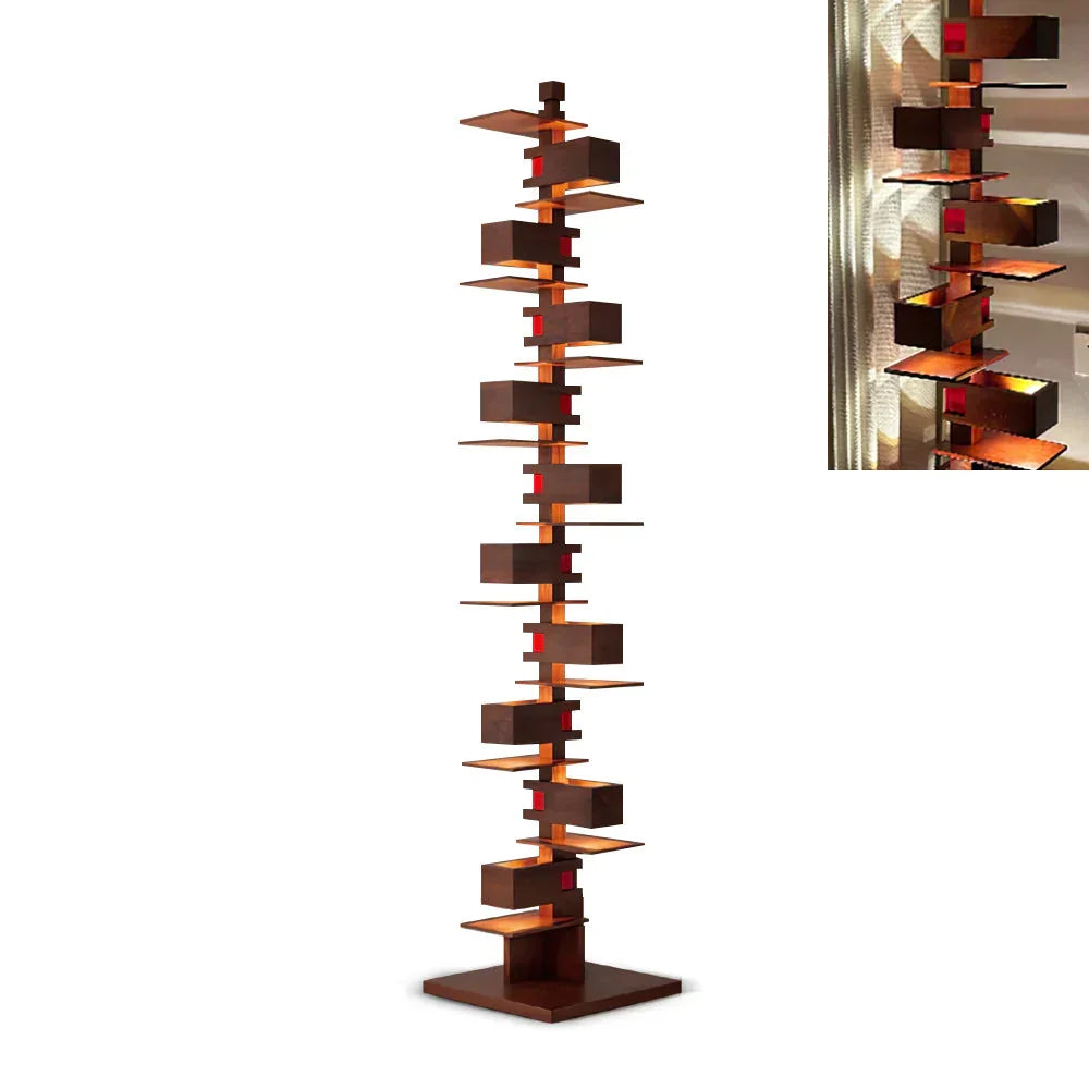 Stacking Wood Floor Lamp – Wood detail 38