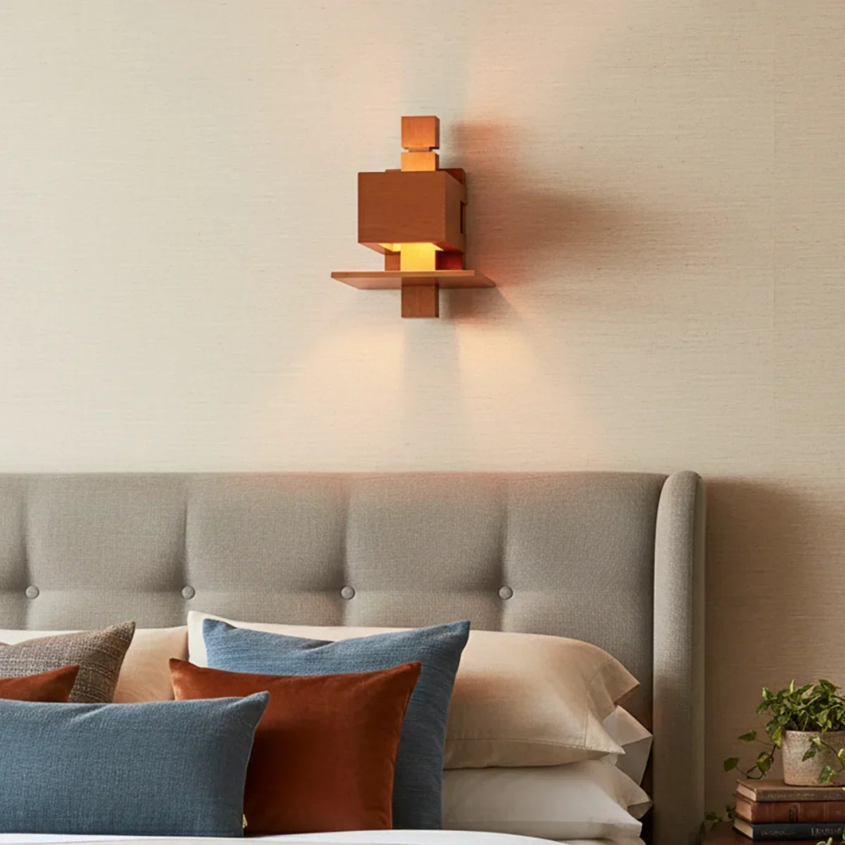 Taliesin Wood Wall Lamp – Wood detail 2