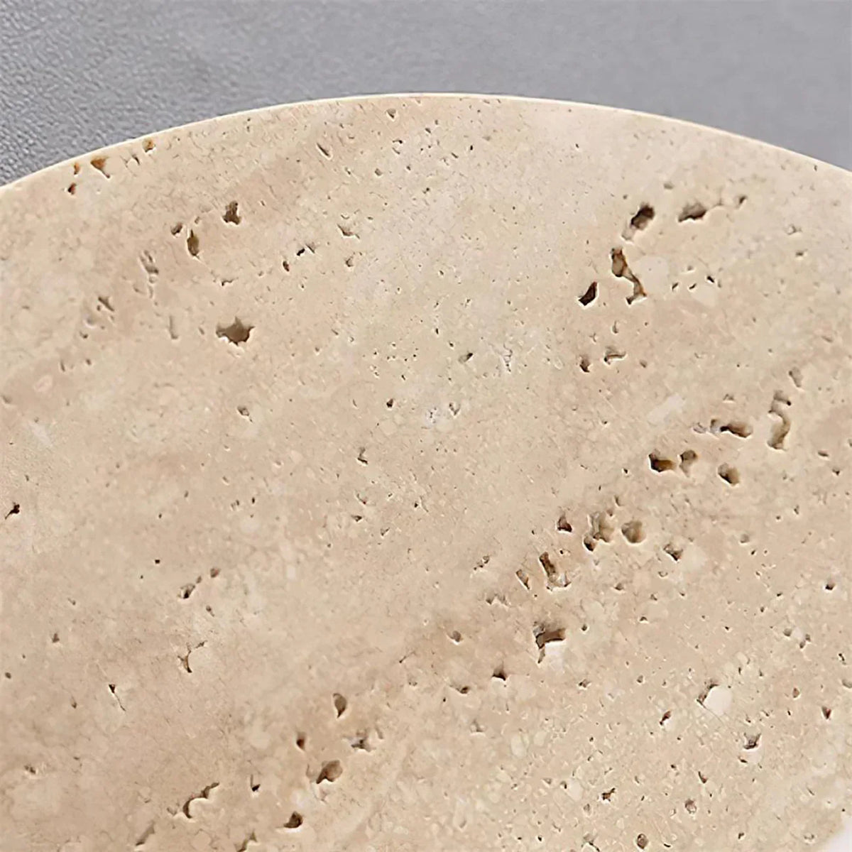 Tanner Disc Travertine Ceiling Light – Travertine detail 10