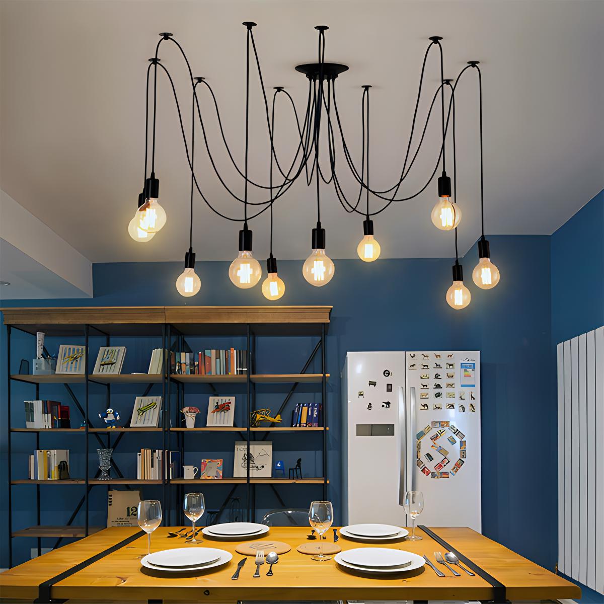 Alfie Vintage Multiple Light Bulbs Chandelier – detail 9
