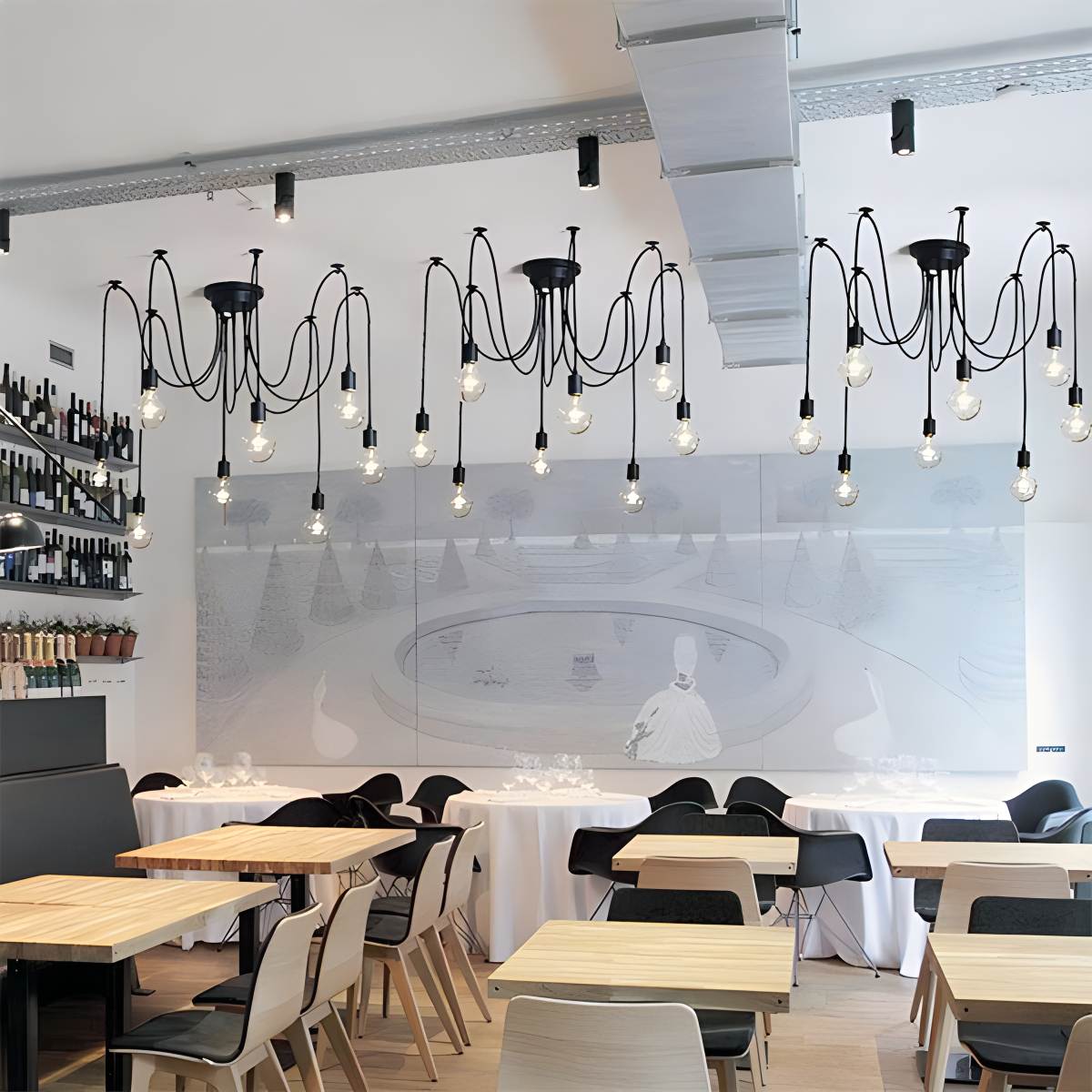 Alfie Vintage Multiple Light Bulbs Chandelier – detail 7