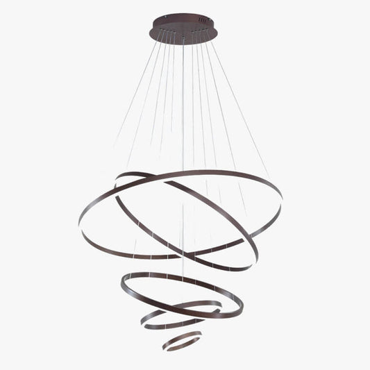 Tiered Ring Chandelier with Multi-Layer Rings