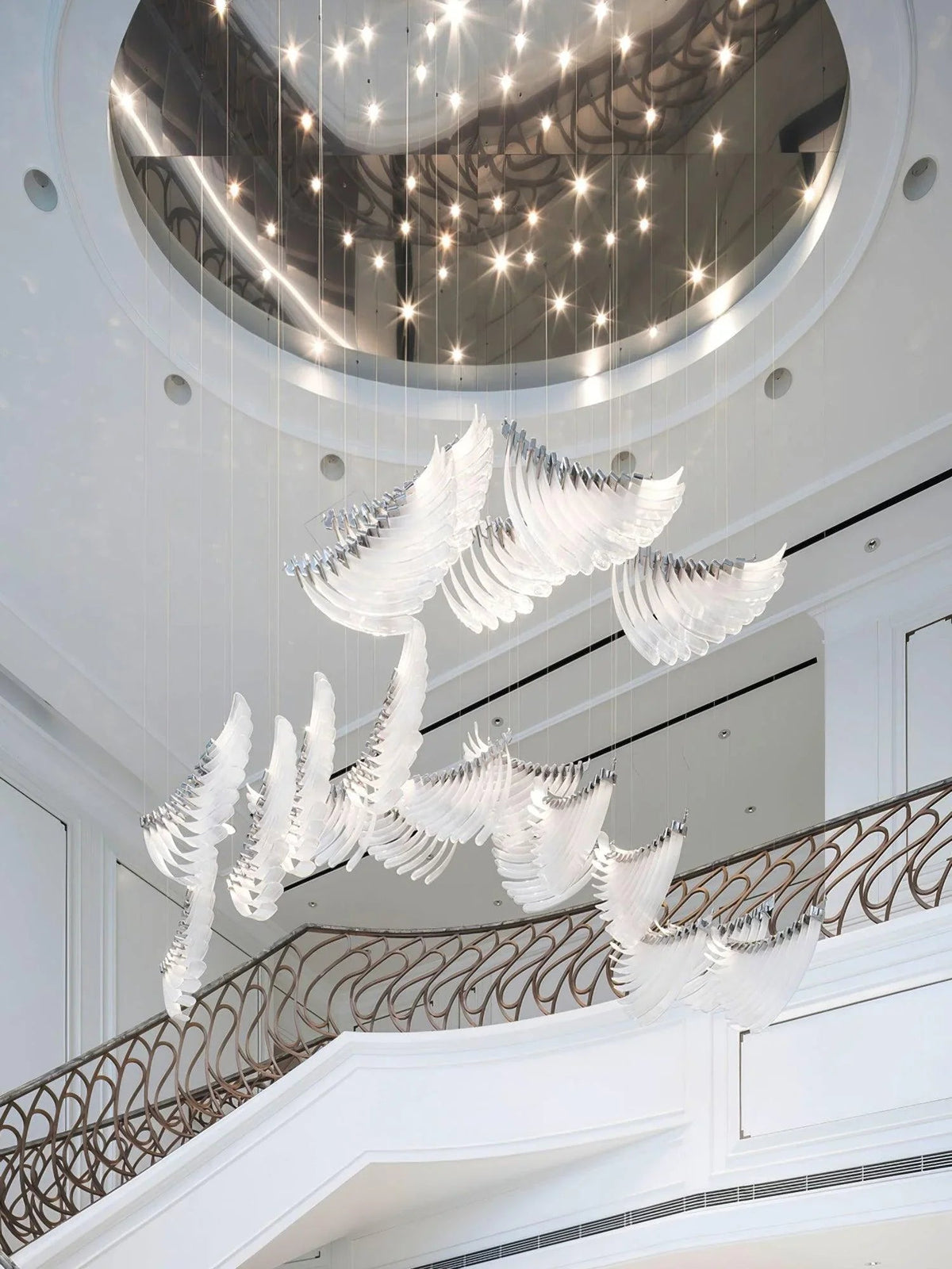 Tiered Palmette Steel Chandelier – Steel detail 20