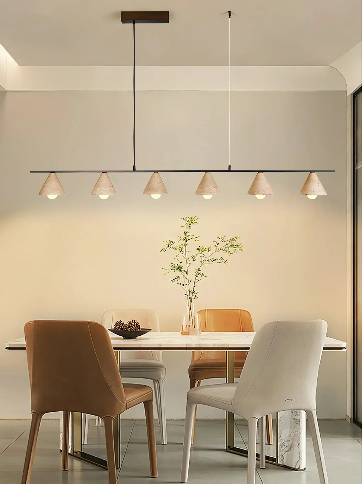 Travertine Aldex Pendant Lamp – Travertine detail 6
