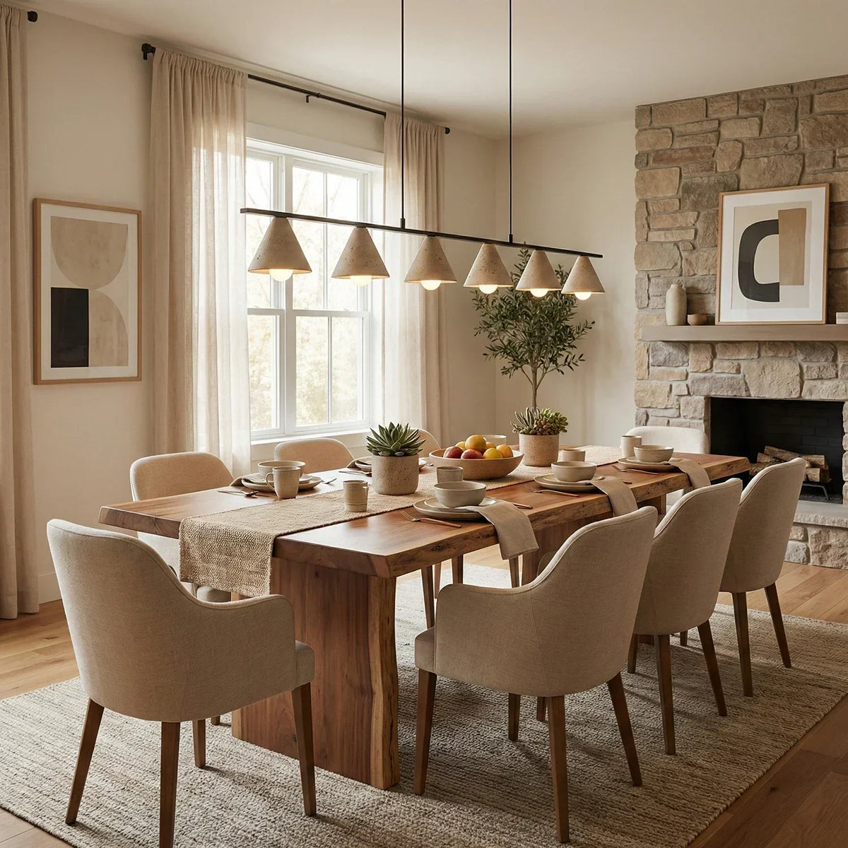 Travertine Aldex Pendant Lamp – Travertine detail 2