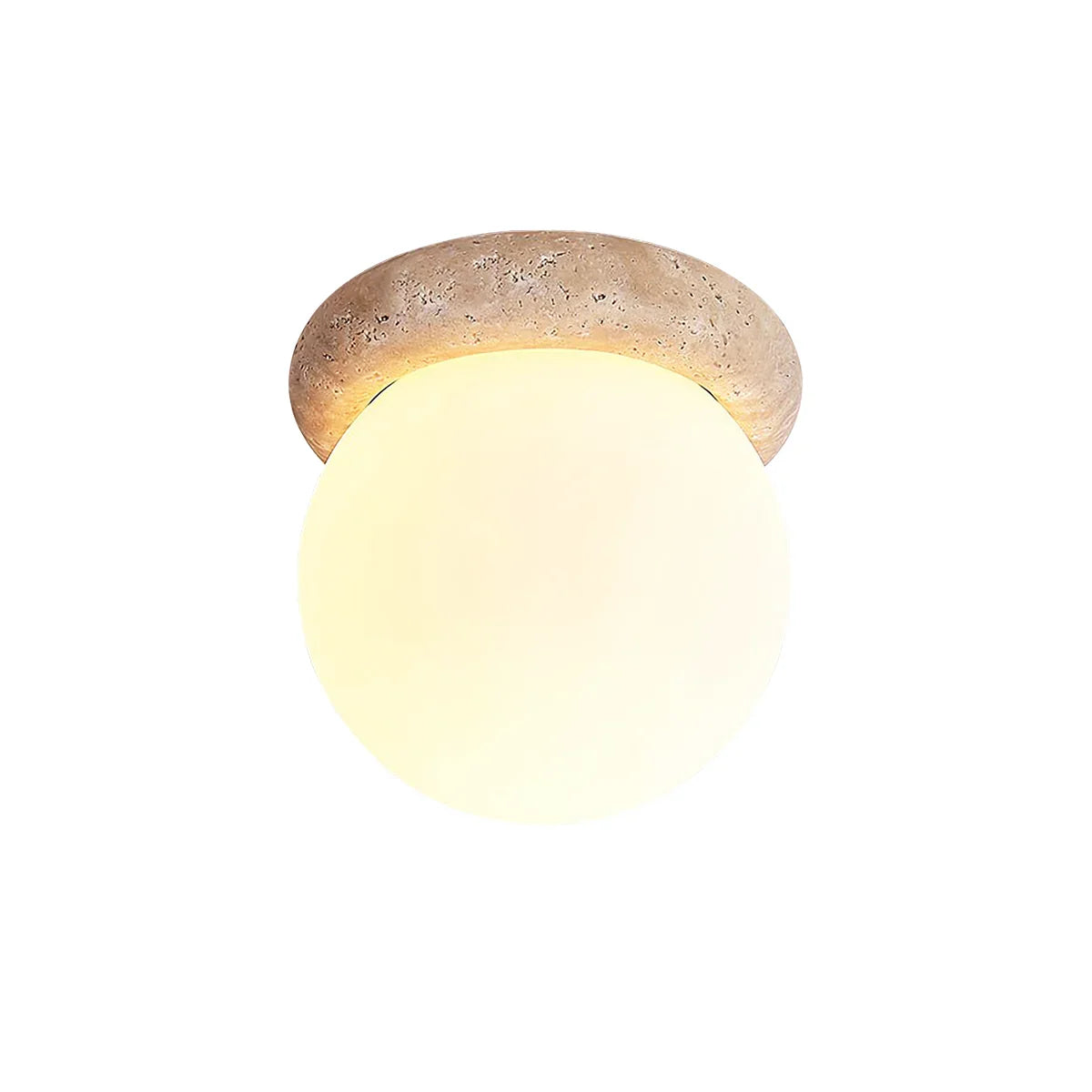 Travertine Asteroid Round Ceiling Lamp – Travertine detail 12