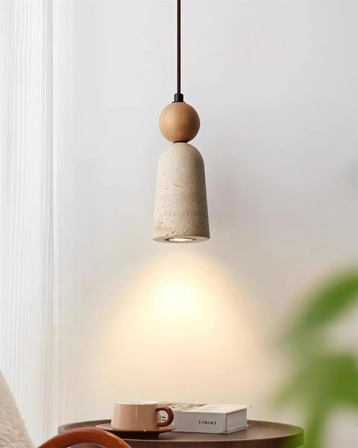 Travertine Bellin Pendant Lamp – Travertine detail 7