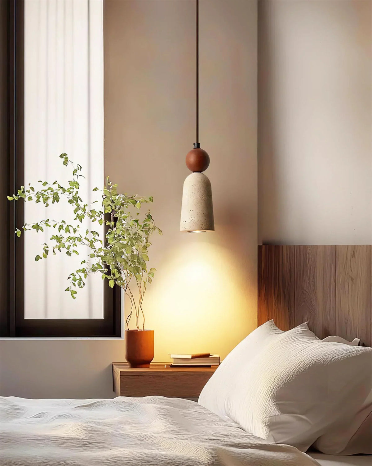 Travertine Bellin Pendant Lamp – Travertine detail 8