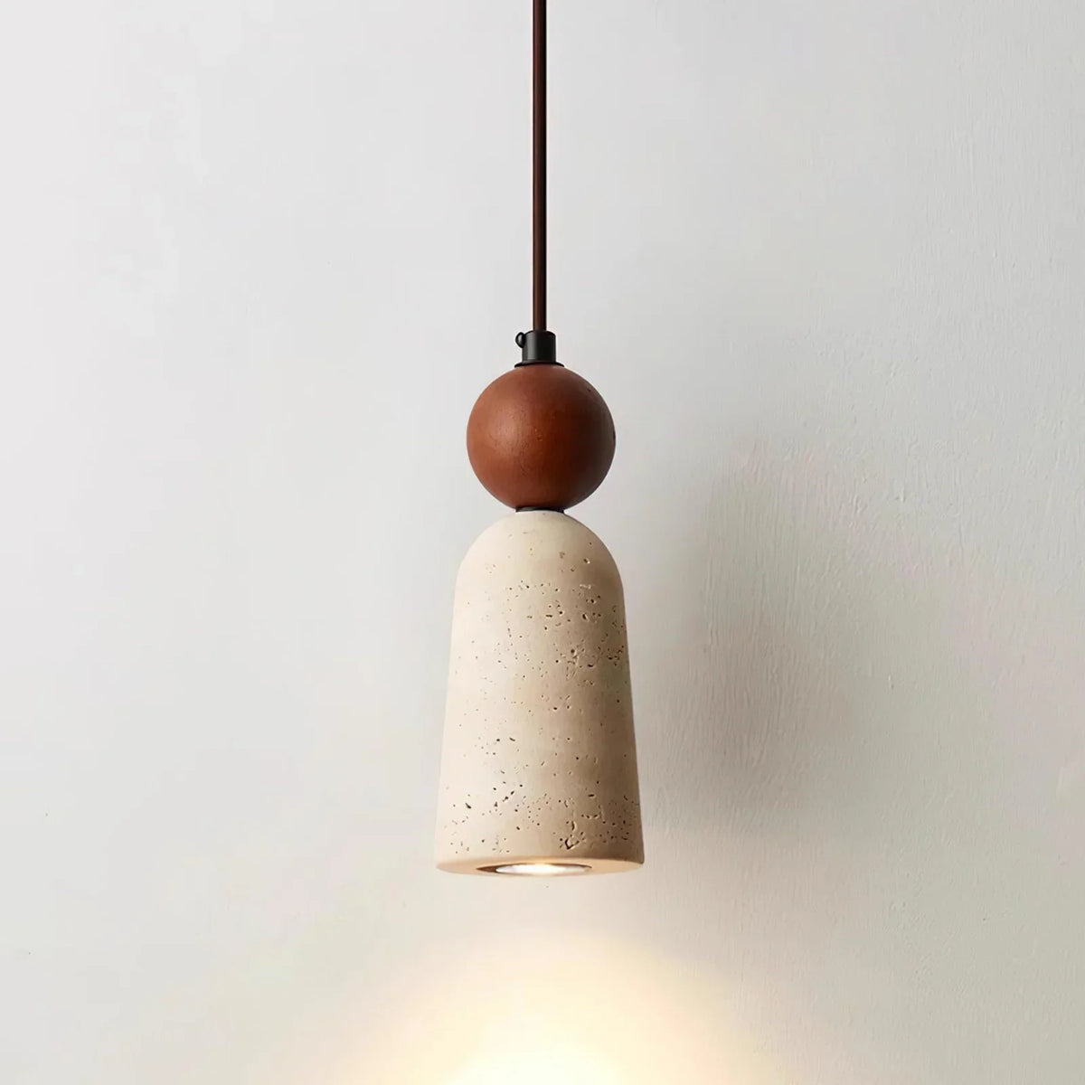 Travertine Bellin Pendant Lamp – Travertine detail 12