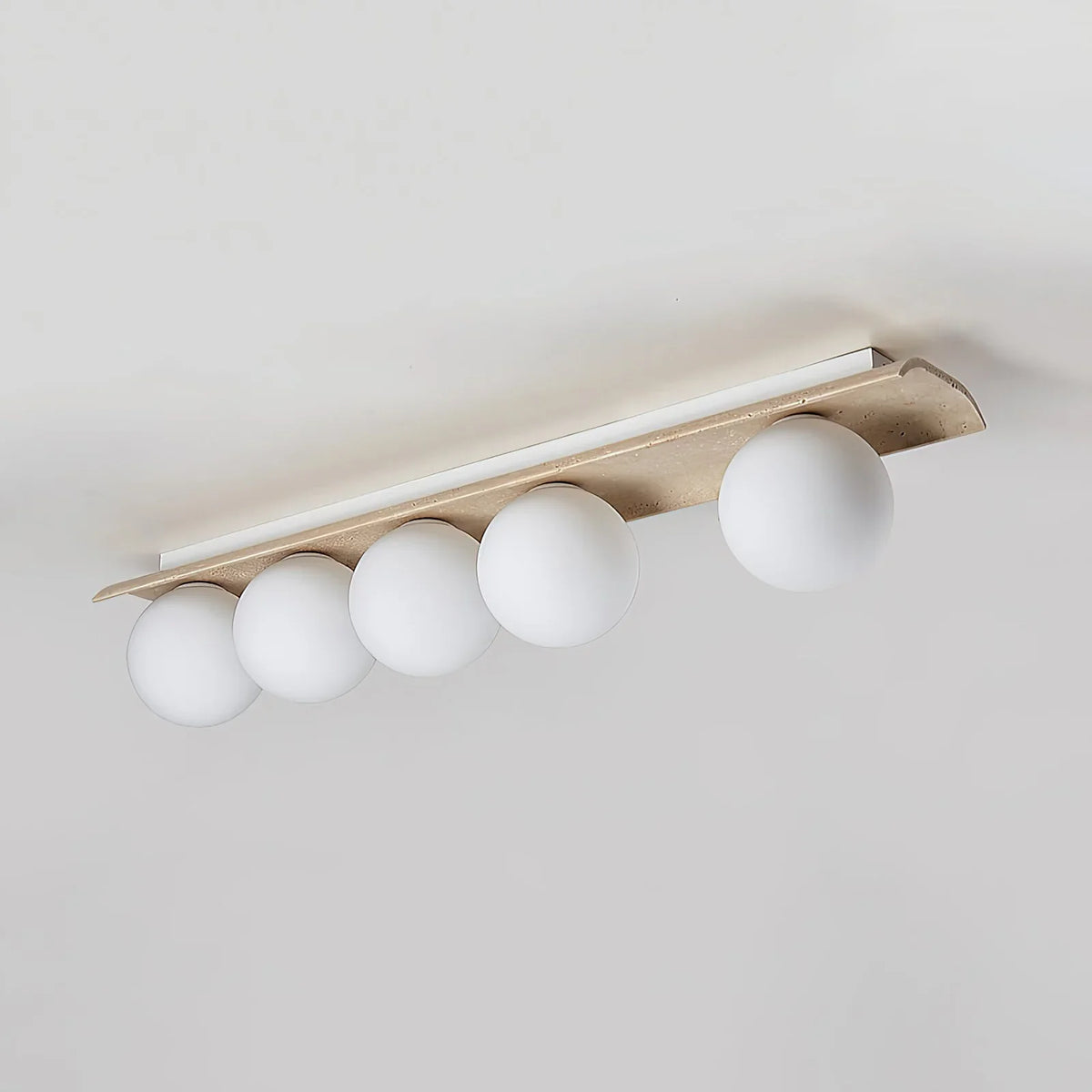 Travertine Bianca Globe Ceiling Lamp – Travertine detail 17