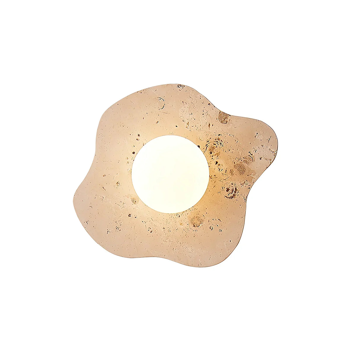 Travertine Blob Glass Wall Lamp – Travertine detail 15