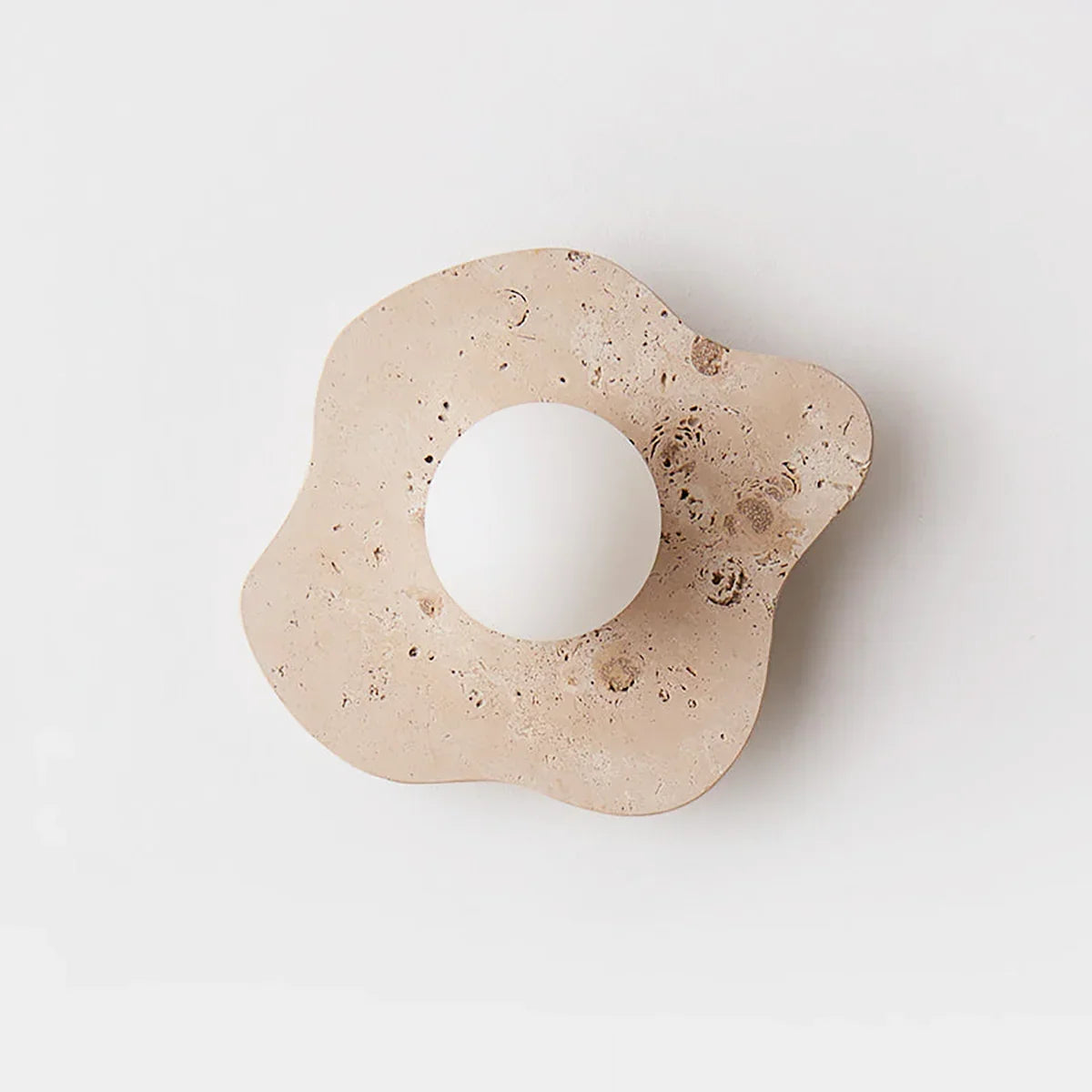 Travertine Blob Glass Wall Lamp – Travertine detail 13