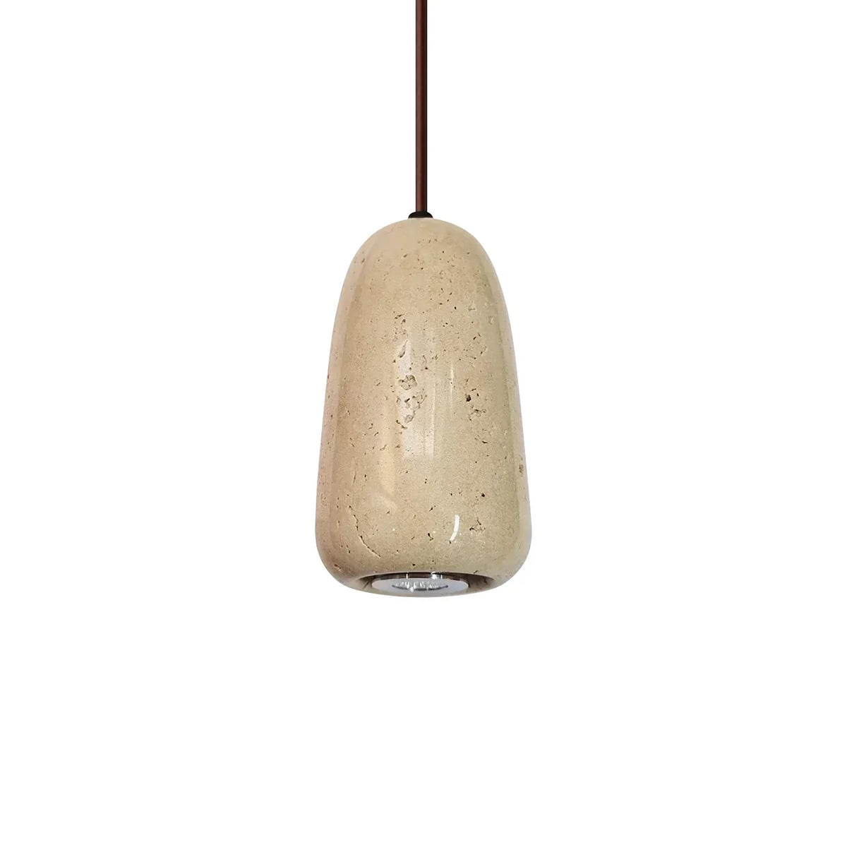 Travertine Brrskbk Cylindrical Pendant Light – Travertine detail 10