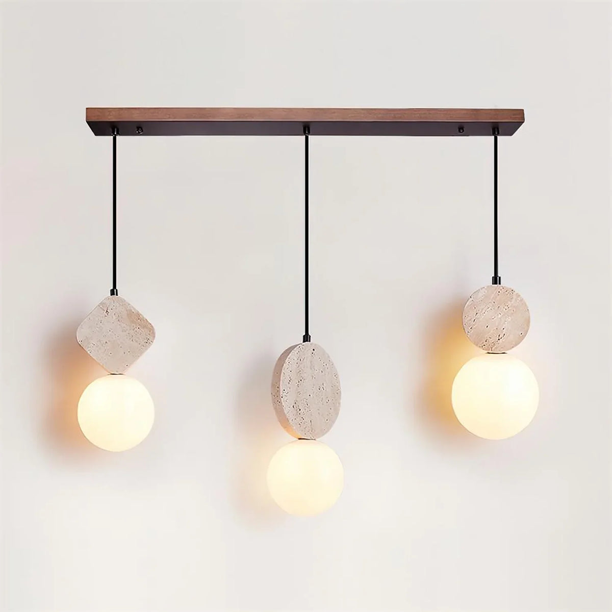 Travertine Cenari Sculpture Pendant Lamp – Travertine detail 16