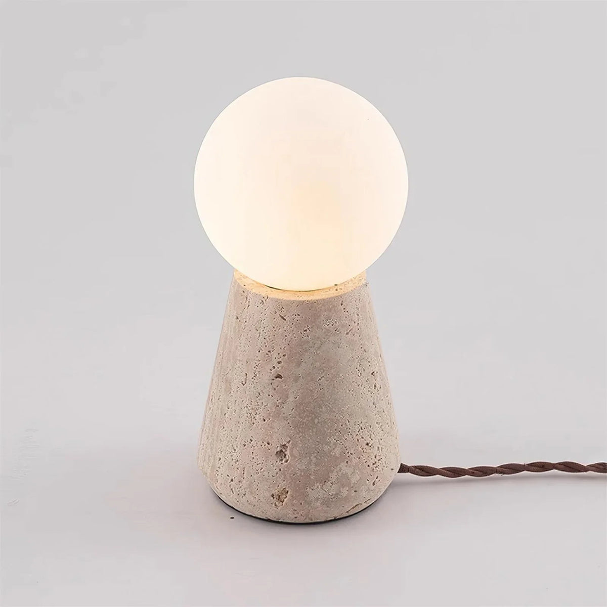 Travertine Cleona Table Lamp – Travertine detail 10