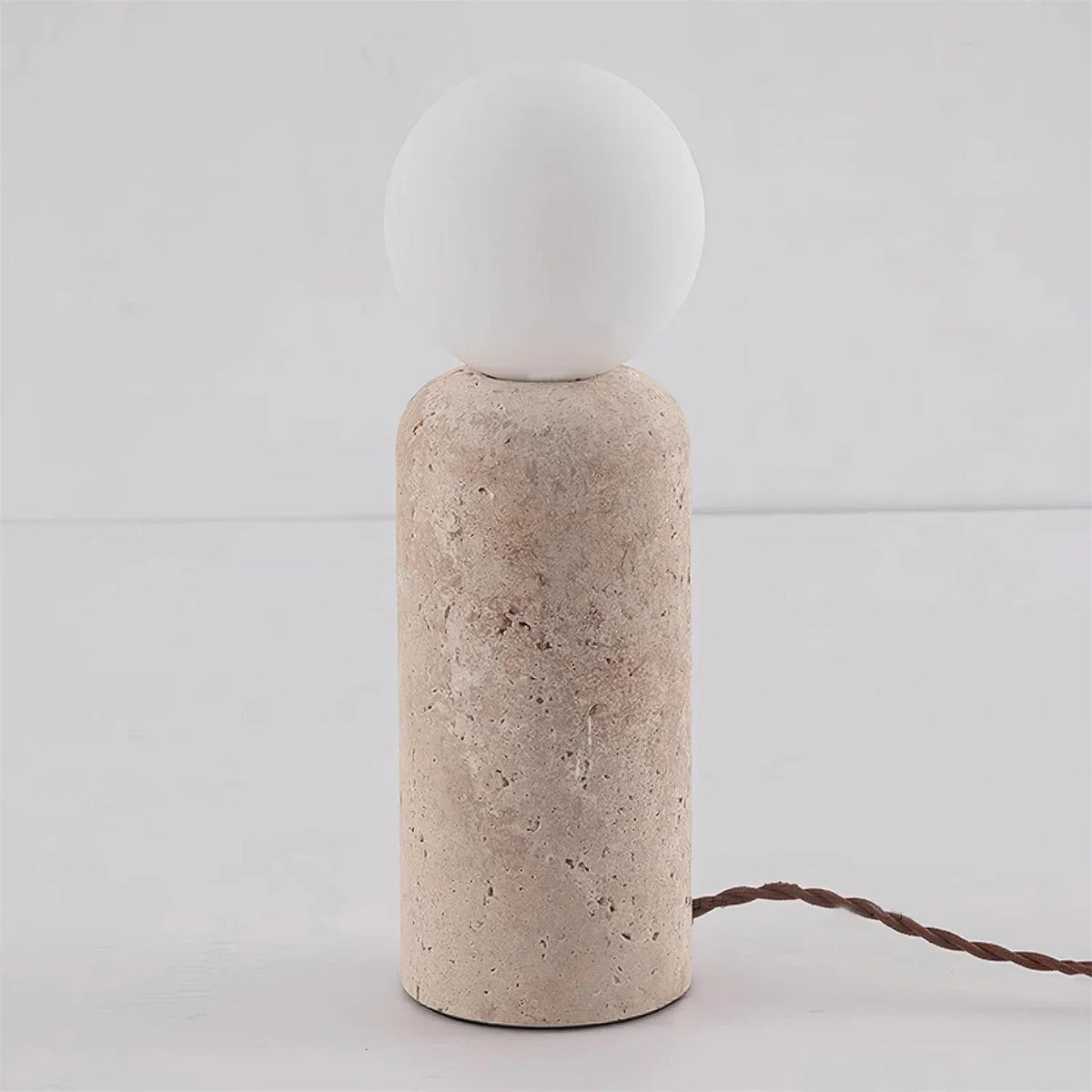 Travertine Cleona Table Lamp – Travertine detail 9