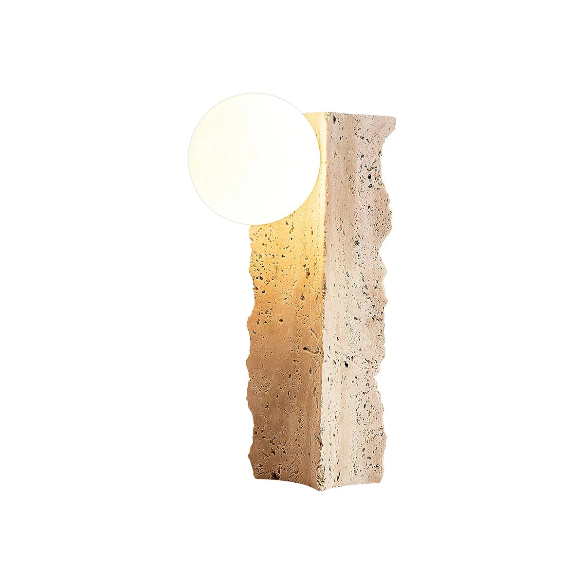 Travertine Conduit Table Lamp – Travertine detail 15