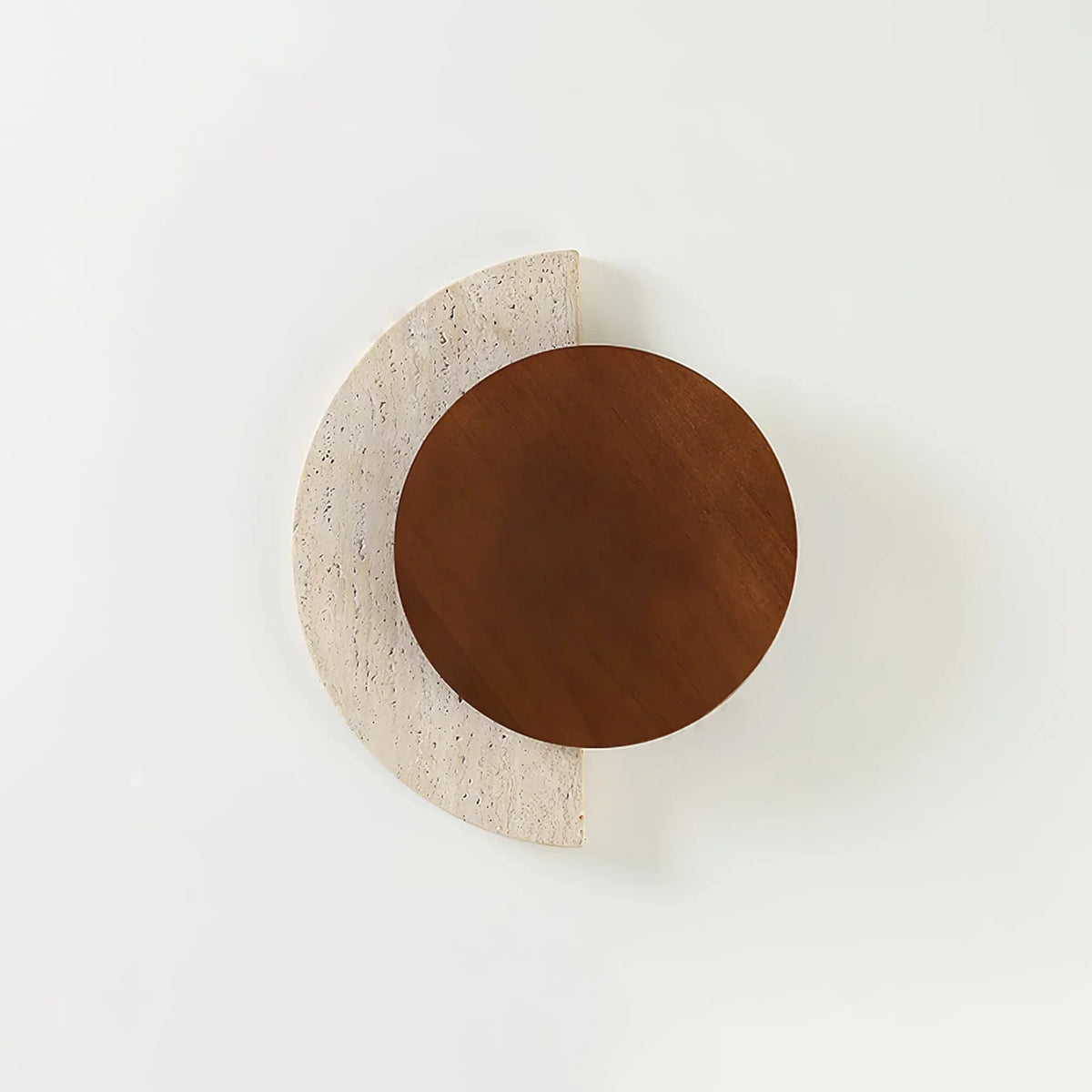 Travertine Crescent Halo Wall Sconce – Travertine detail 11