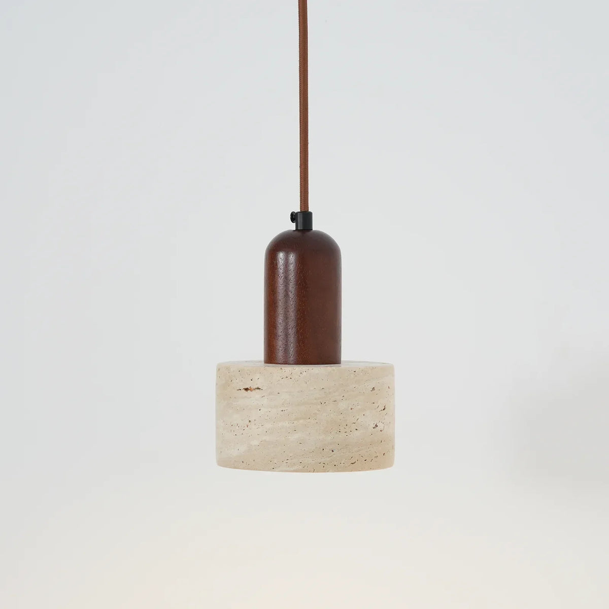 Travertine Cylinder Pendant Light – Travertine detail 20