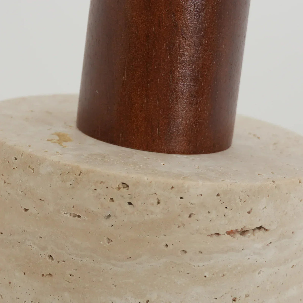Travertine Cylinder Pendant Light – Travertine detail 18