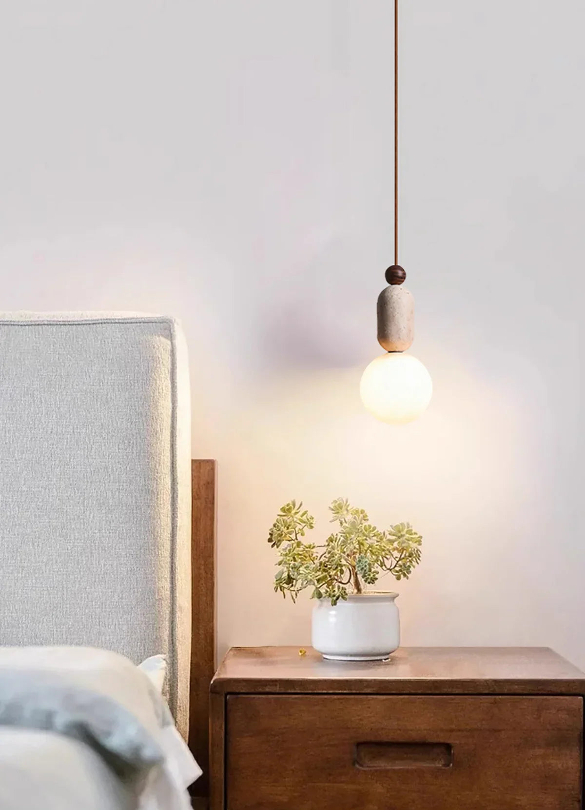 Travertine Daniel Pendant Lamp – Travertine detail 7