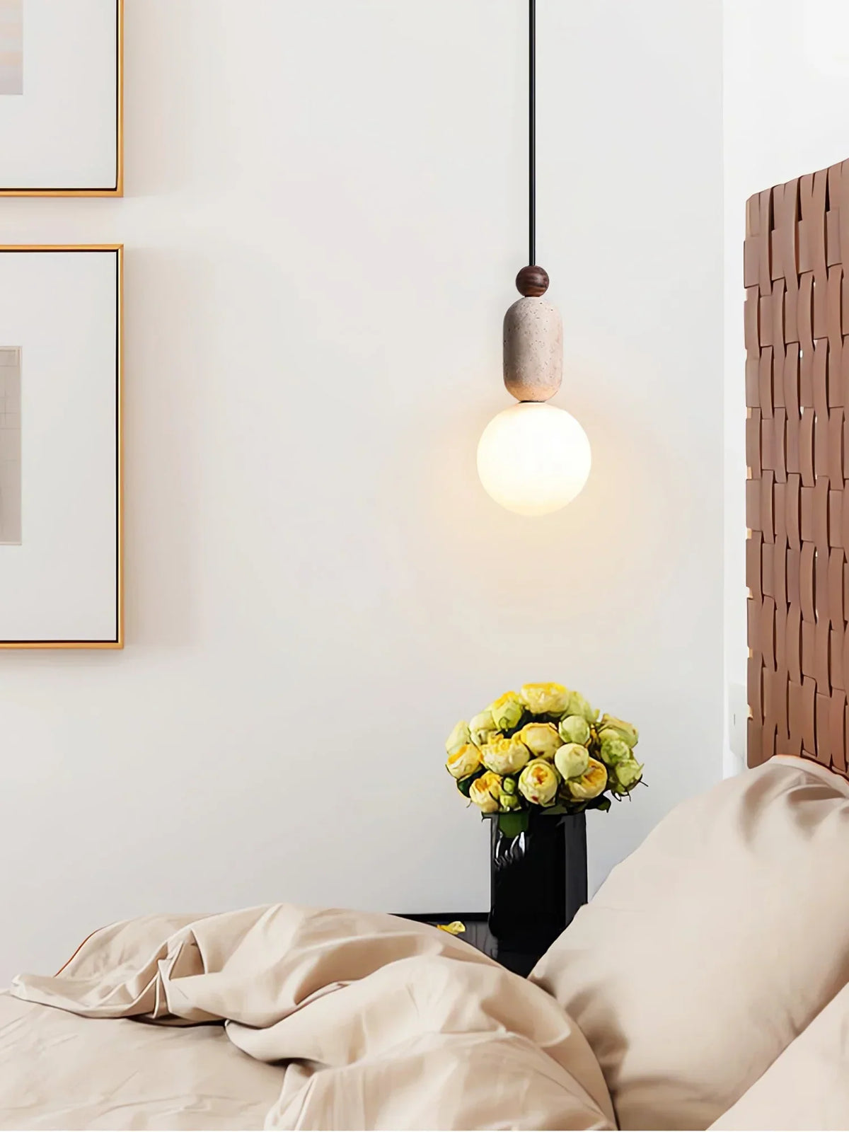 Travertine Daniel Pendant Lamp – Travertine detail 8