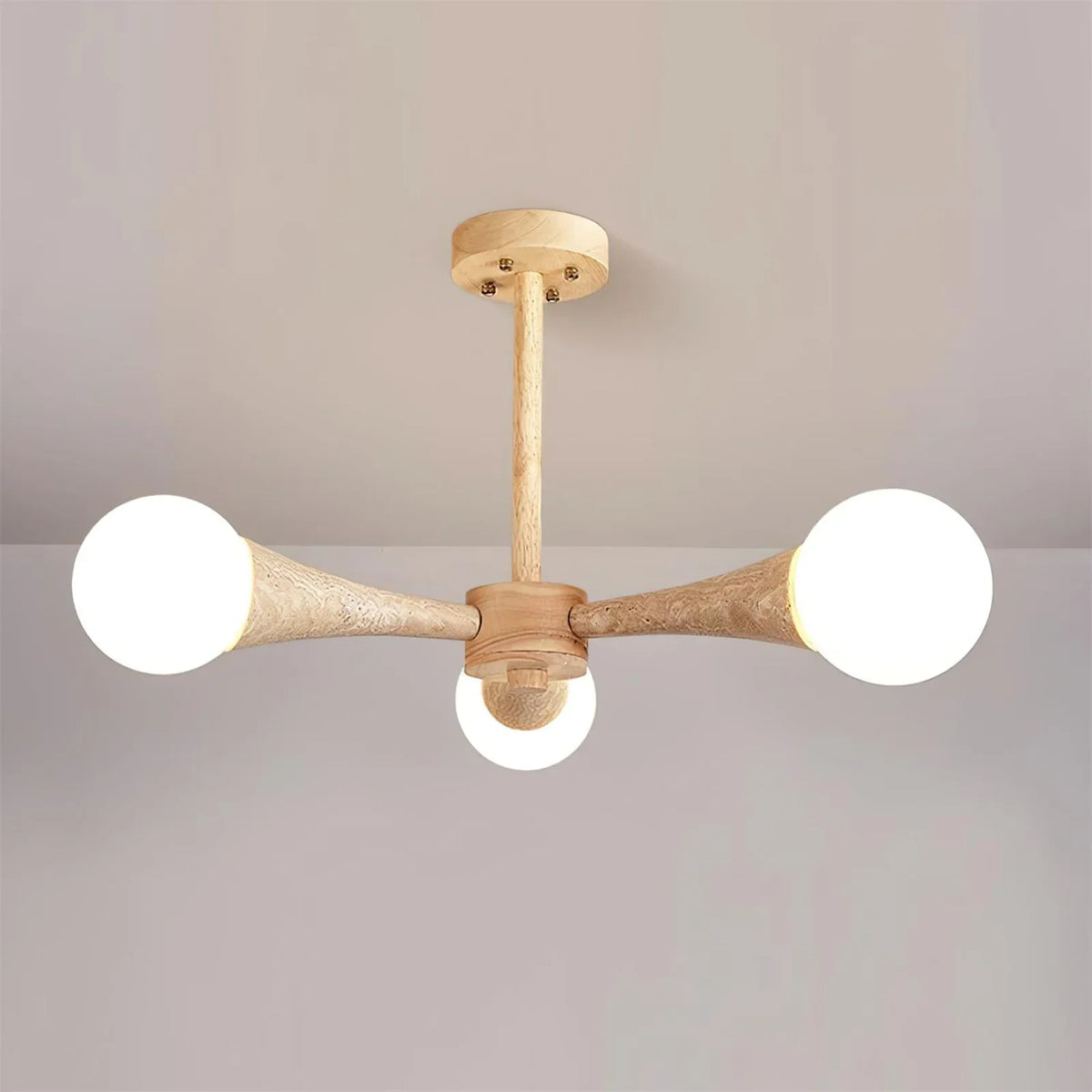 Travertine Hedra Chandelier – Travertine detail 9