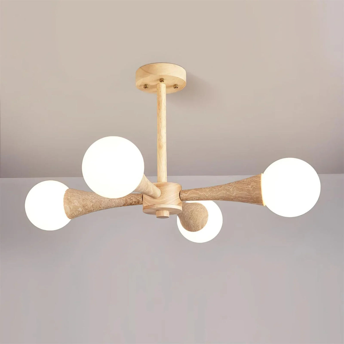 Travertine Hedra Chandelier – Travertine detail 13