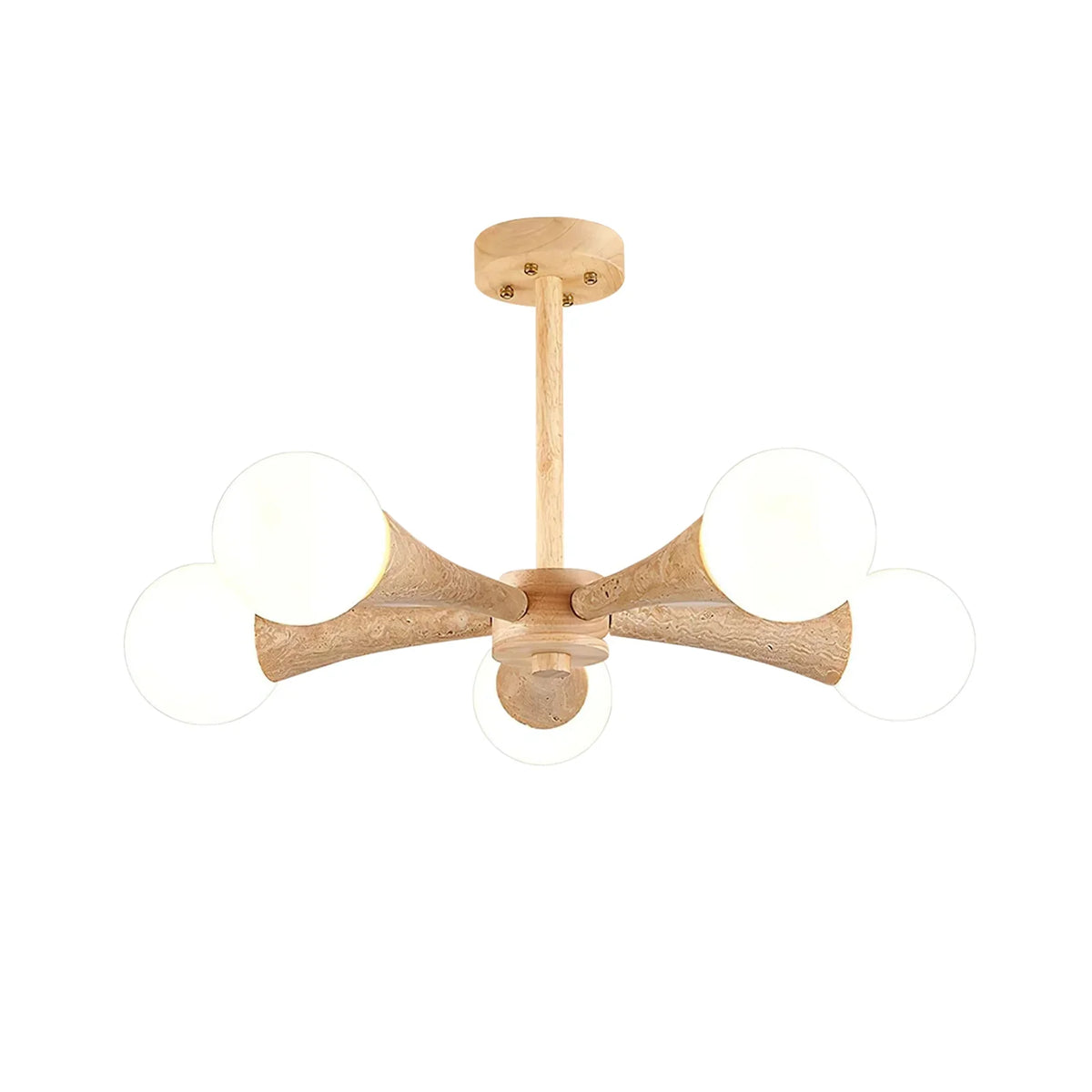 Travertine Hedra Chandelier – Travertine detail 19