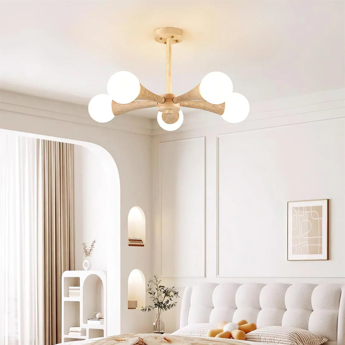Travertine Hedra Chandelier – Travertine detail 2