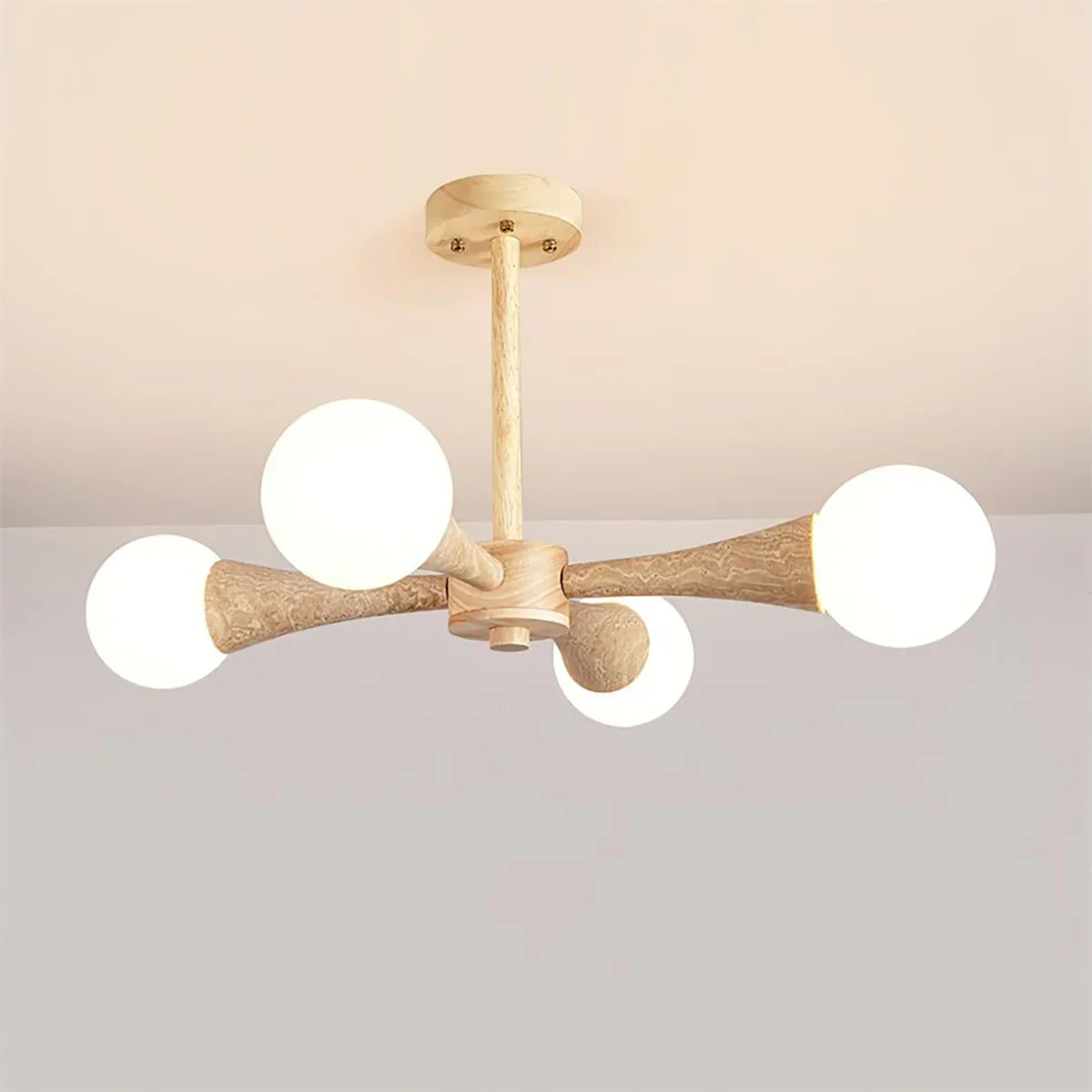 Travertine Hedra Chandelier – Travertine detail 11