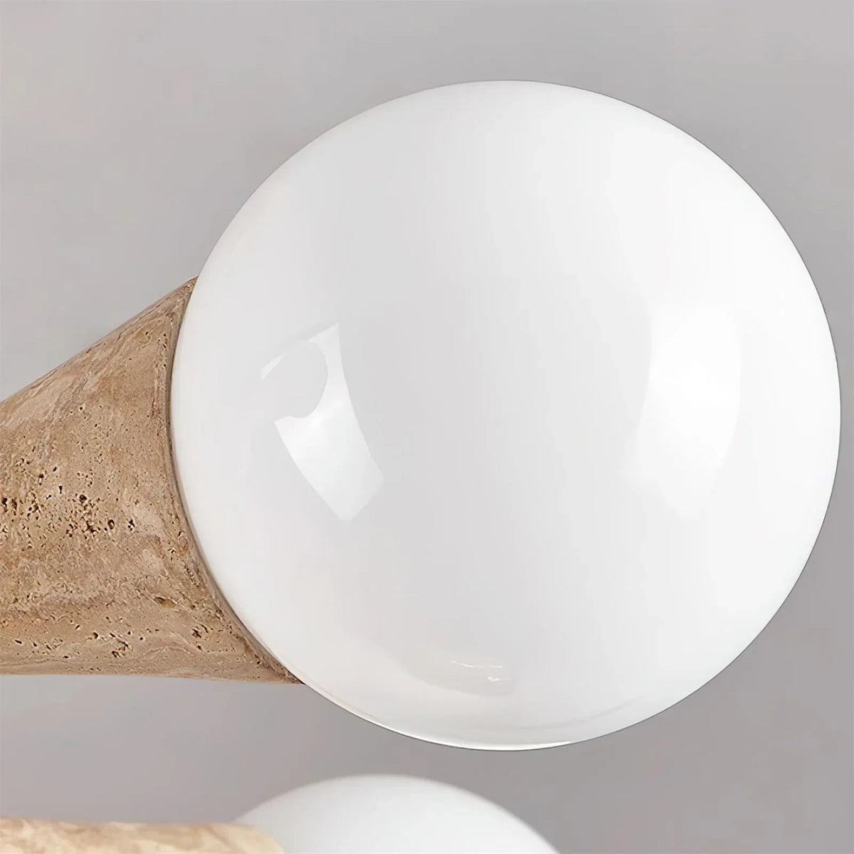 Travertine Hedra Chandelier – Travertine detail 7