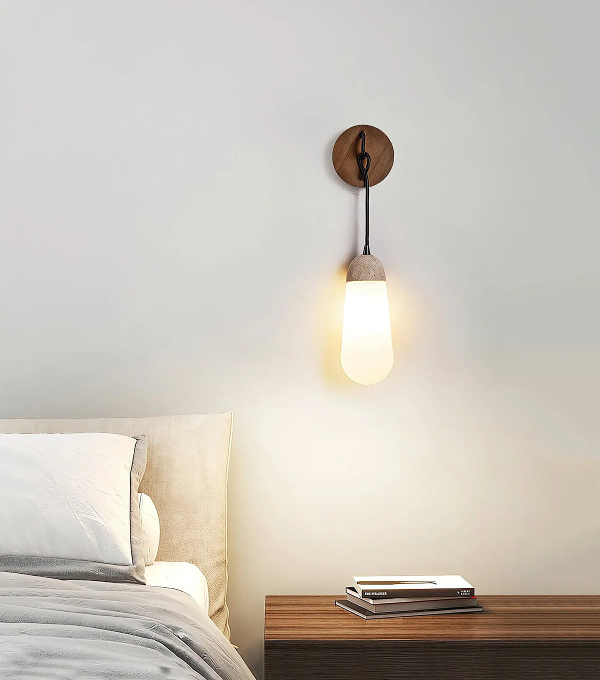 Travertine Kace Wall Lamp – Travertine detail 5