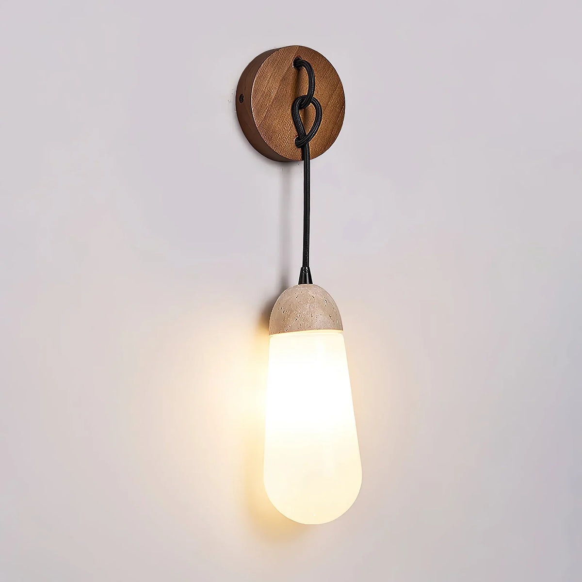 Travertine Kace Wall Lamp – Travertine detail 10