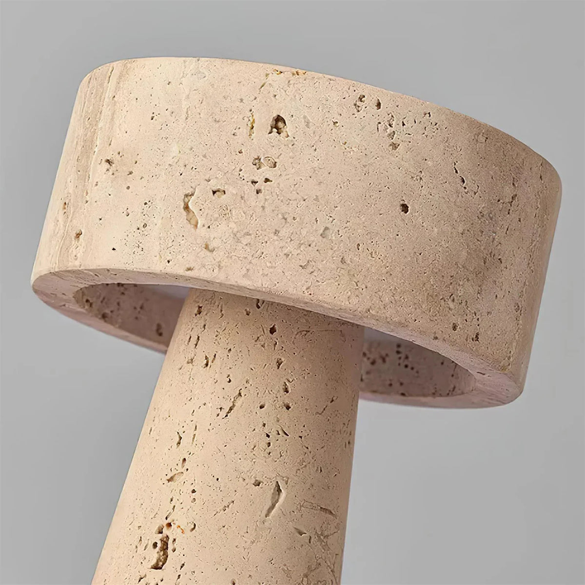 Travertine Kiwa Conical Table Lamp – Travertine detail 11
