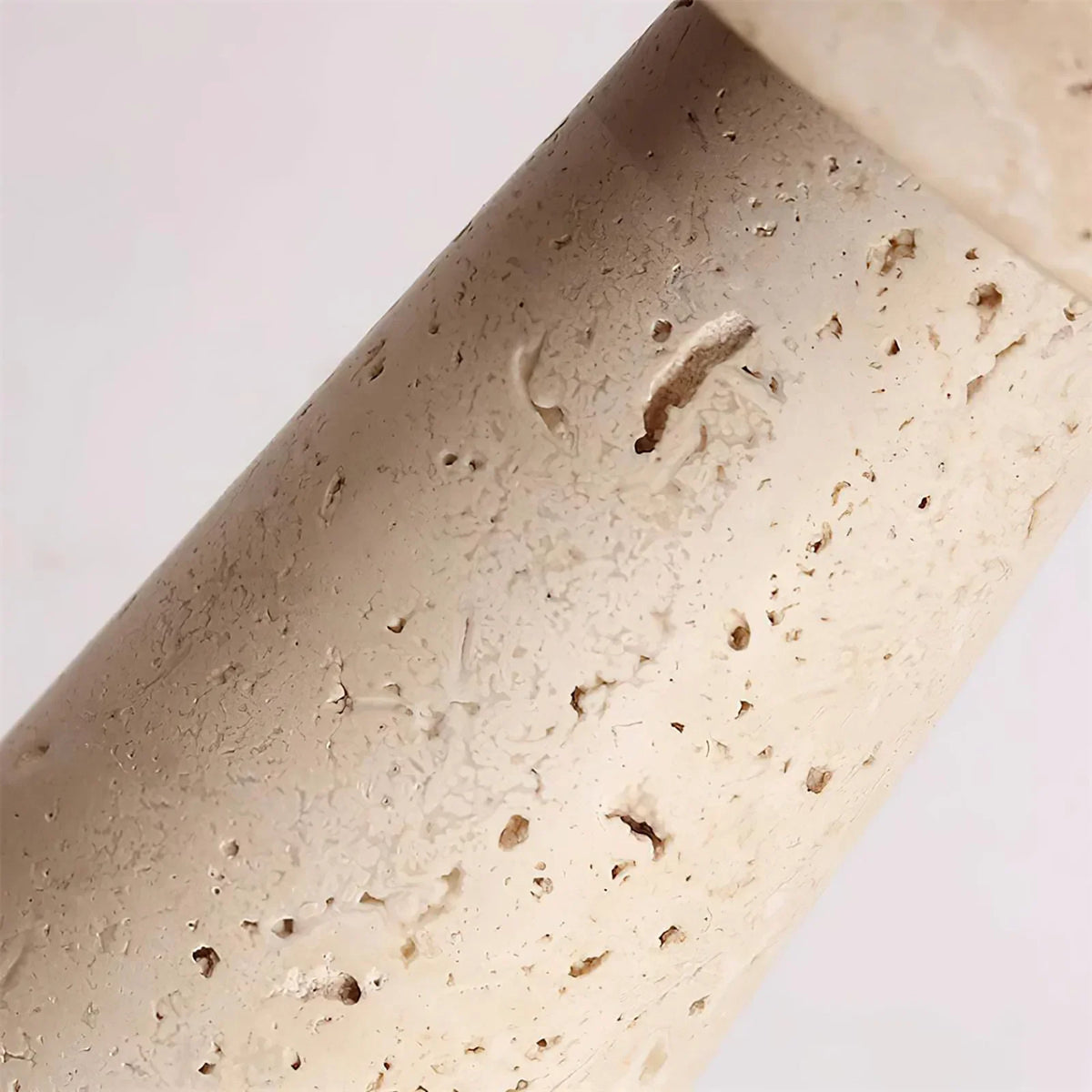 Travertine Kiwa Conical Table Lamp – Travertine detail 9