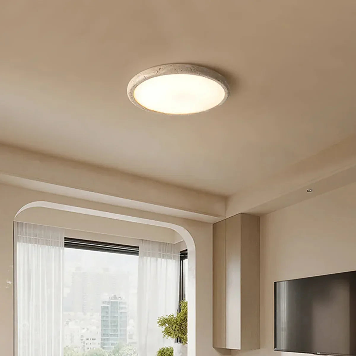 Travertine Kleine Ceiling Light – Travertine detail 4