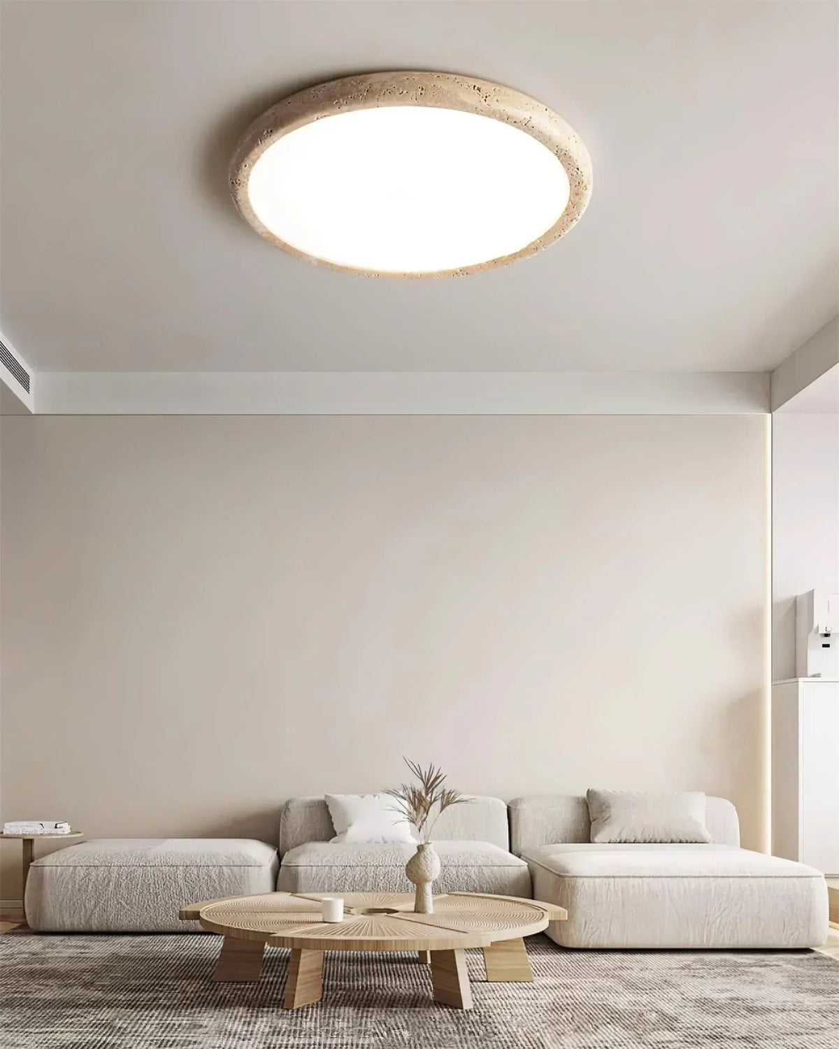 Travertine Kleine Ceiling Light – Travertine detail 10